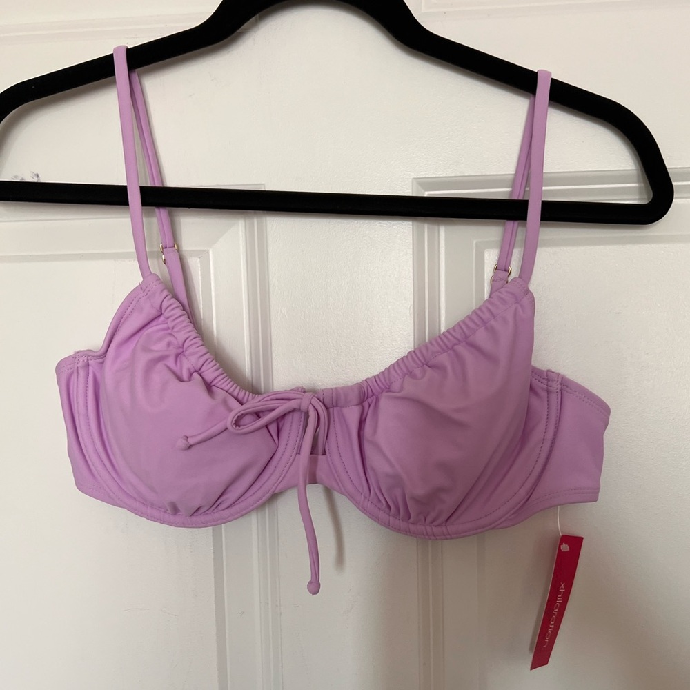 Lilac underwire bikini top from Target